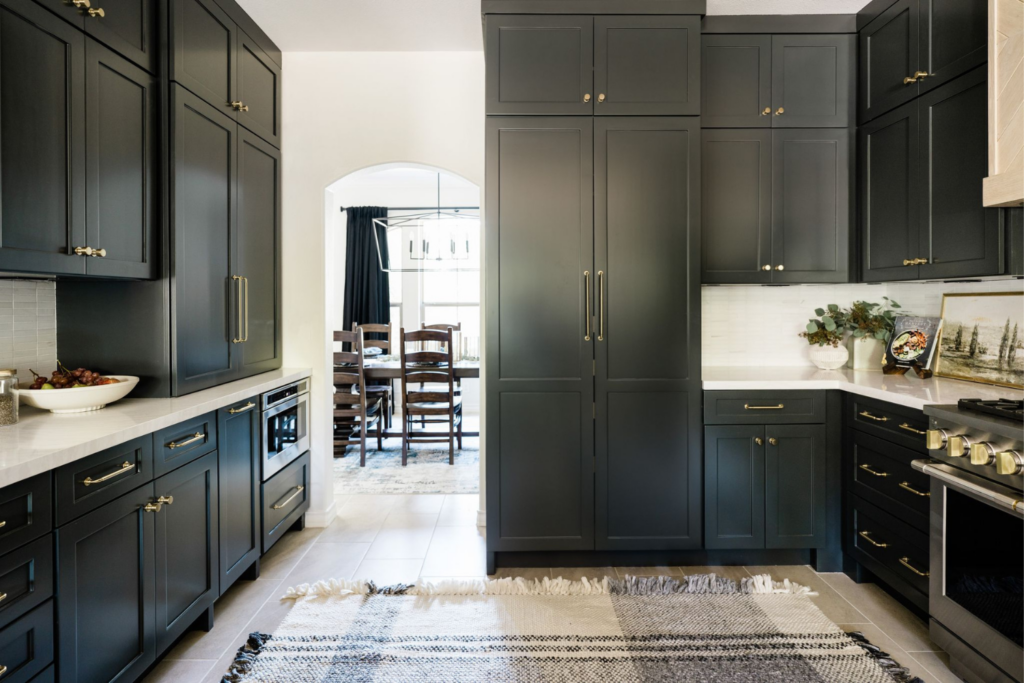 black kitchen inspiration black cabinets modern mountain style transitional renovation ideas satx interior designer