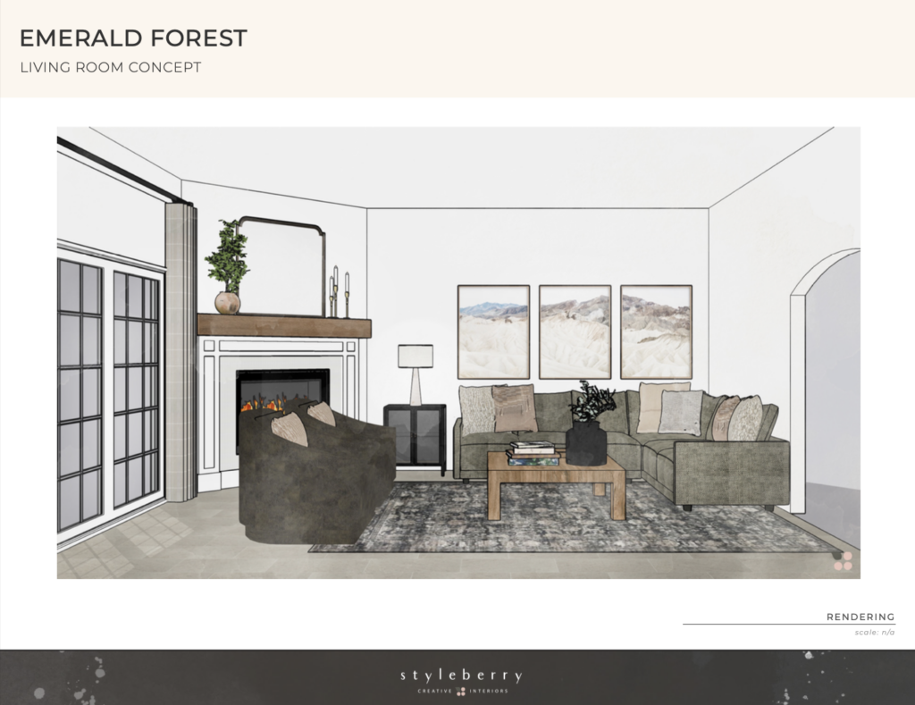 emerald forest tx rendering living room design mountain modern style stylebery creative interiors invest in home decor