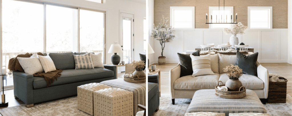 home-furnishing-design-hunters-creek-tx-textured-transitional-home-reveal-custom-showroom-sofas-deep-blue-sofa-neutral-cream-sofa-high-quality-furnishings-bright-remodel