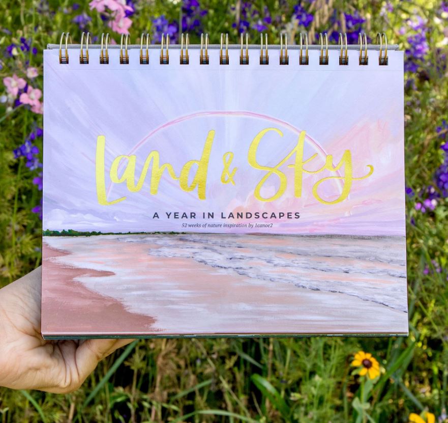 styleberry-creative-interiors-waterford-tx-favorite-things-gift-list-year-in-review-1canoe2-desk-calendar-land-and-sky-natural-home-remodel