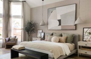 styleberry-creative-interiors-shavano-tx-how-to-communicate-with-your-designer-primary-bedroom-soft-colors-large-windows-custom-drapes-natural-design