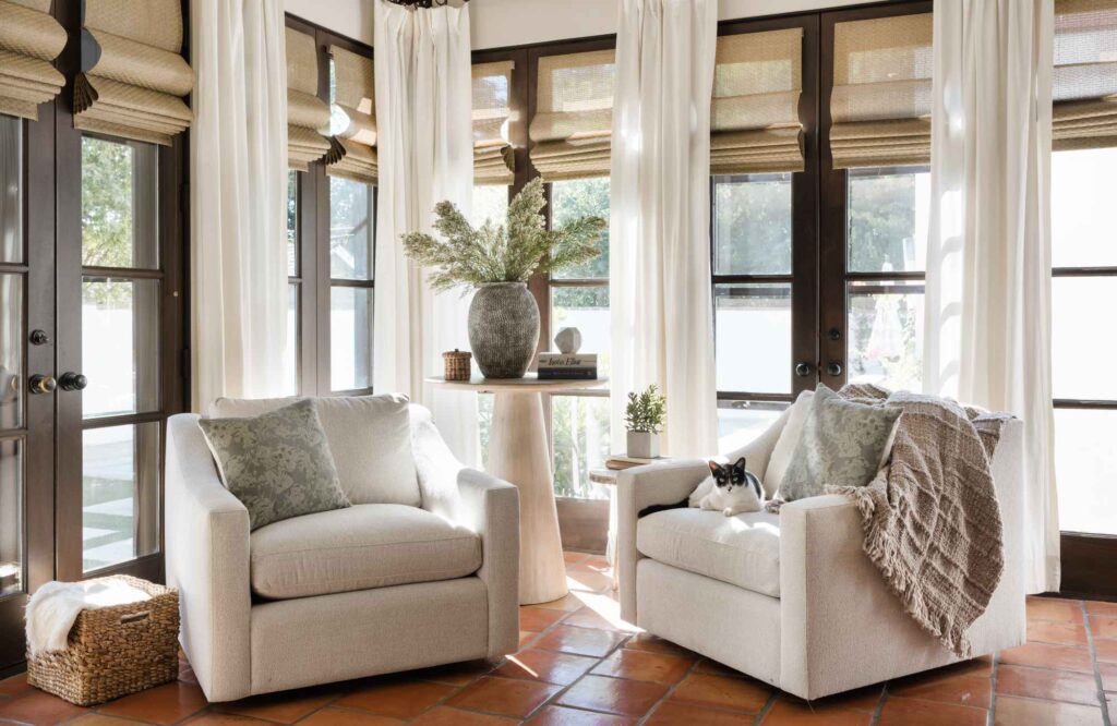 styleberry-creative-interiors-shavano-tx-new-design-consultation-services-two-upholstered-chairs-by-sunny-window-custom-drapes